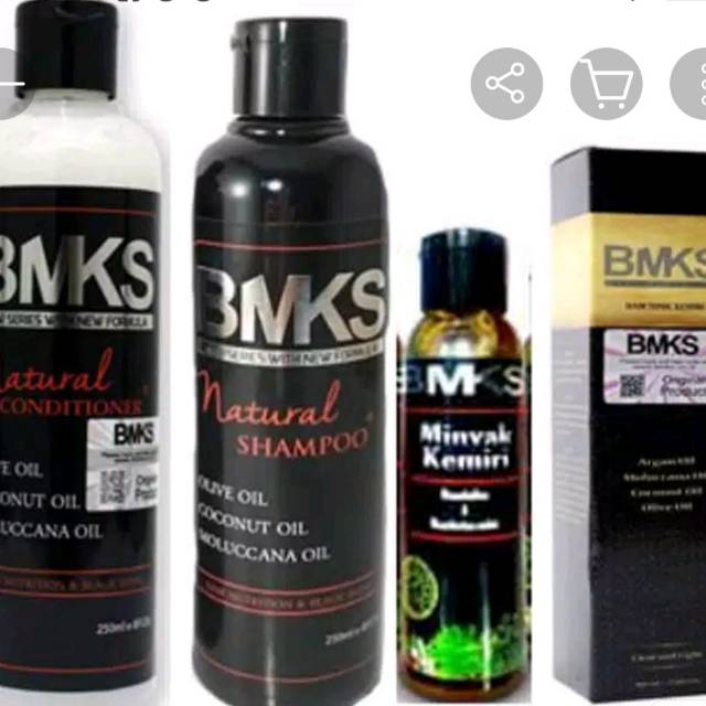 BMKS PAKET 4IN1 SHAMPO-CONDITIONER-MINYAK KEMIRI-HAIR TONIC BPOM
