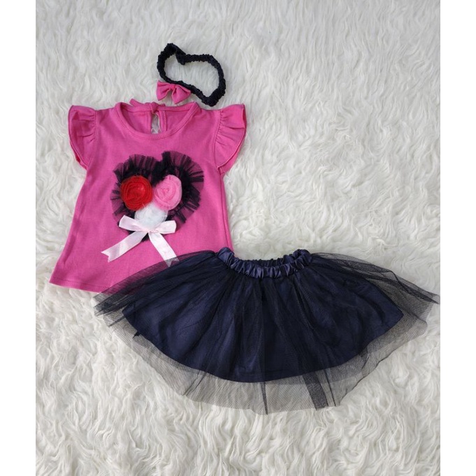 sofiebabyshop set atasan tutu + bandana