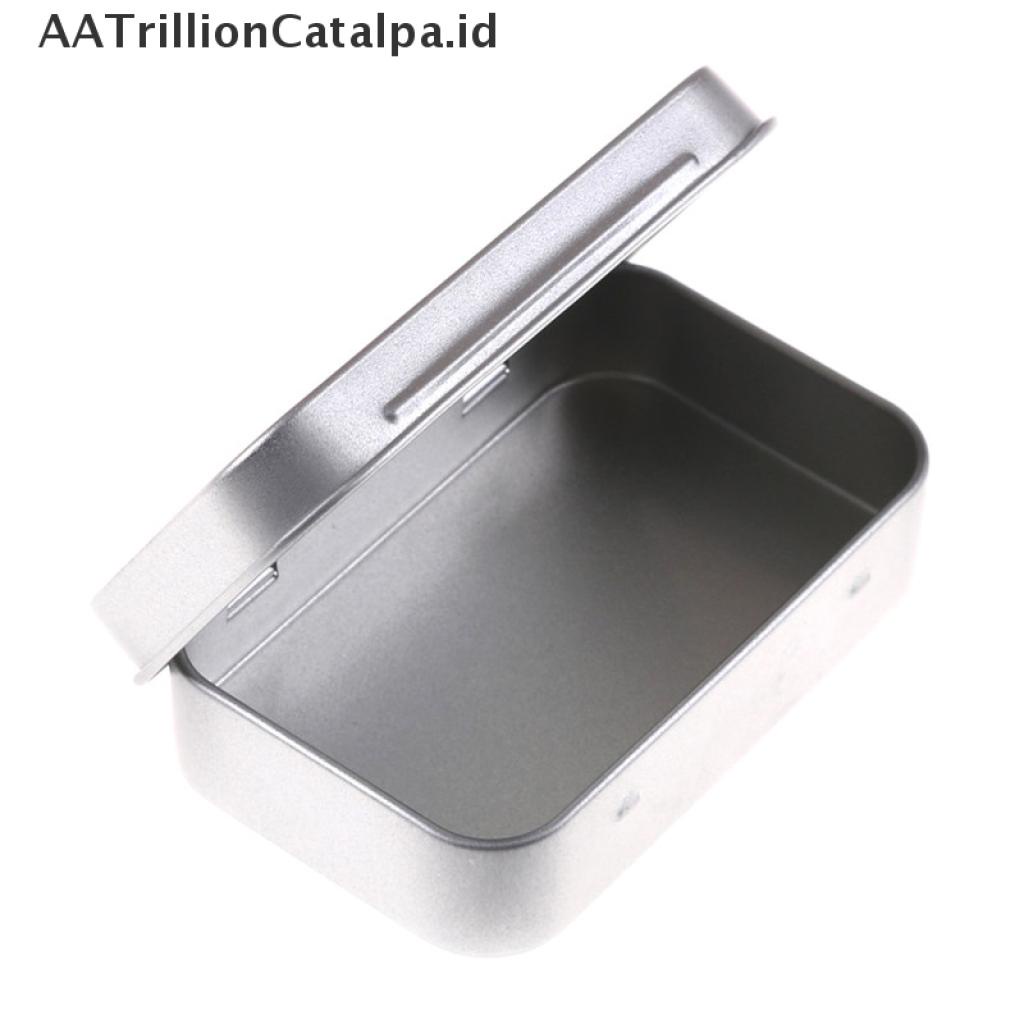 (AATrillionCatalpa) Kotak Penyimpanan Koin / Permen / Kunci Model Flip Bahan Metal Ukuran 95x60 X 20mm