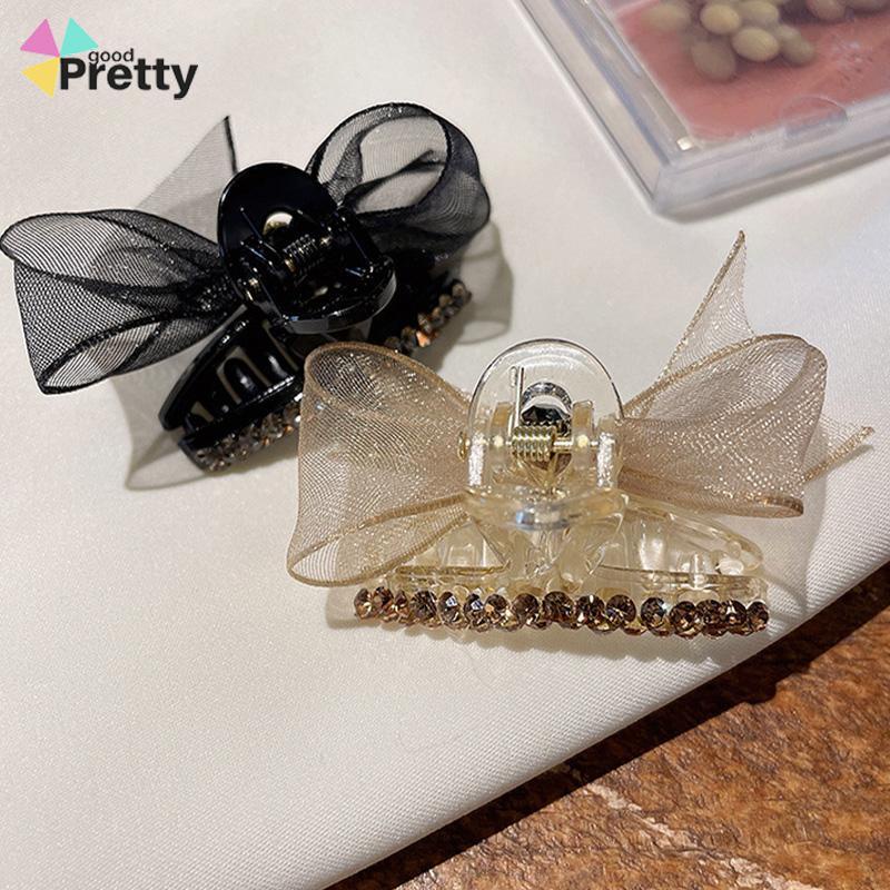 Double Sided Mesh Bow Kecil Ambil Klip Sisi Bang Clip Aksesoris Rambut - PD