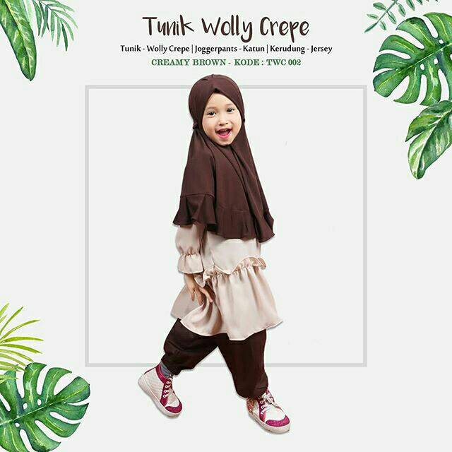 Baju Anak Perempuan Setelan Tunik Anak Usia 7-8 Tahun TWC PAKUPAYUNG