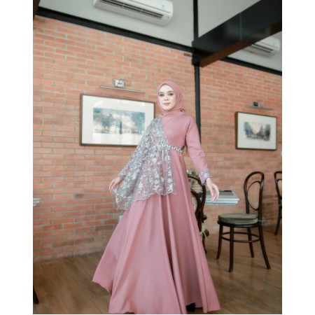 Ns FC Najibah Gamis Syar'i asdf - AISYAH Dress Muslim - Gamis Model Terbaru 2021