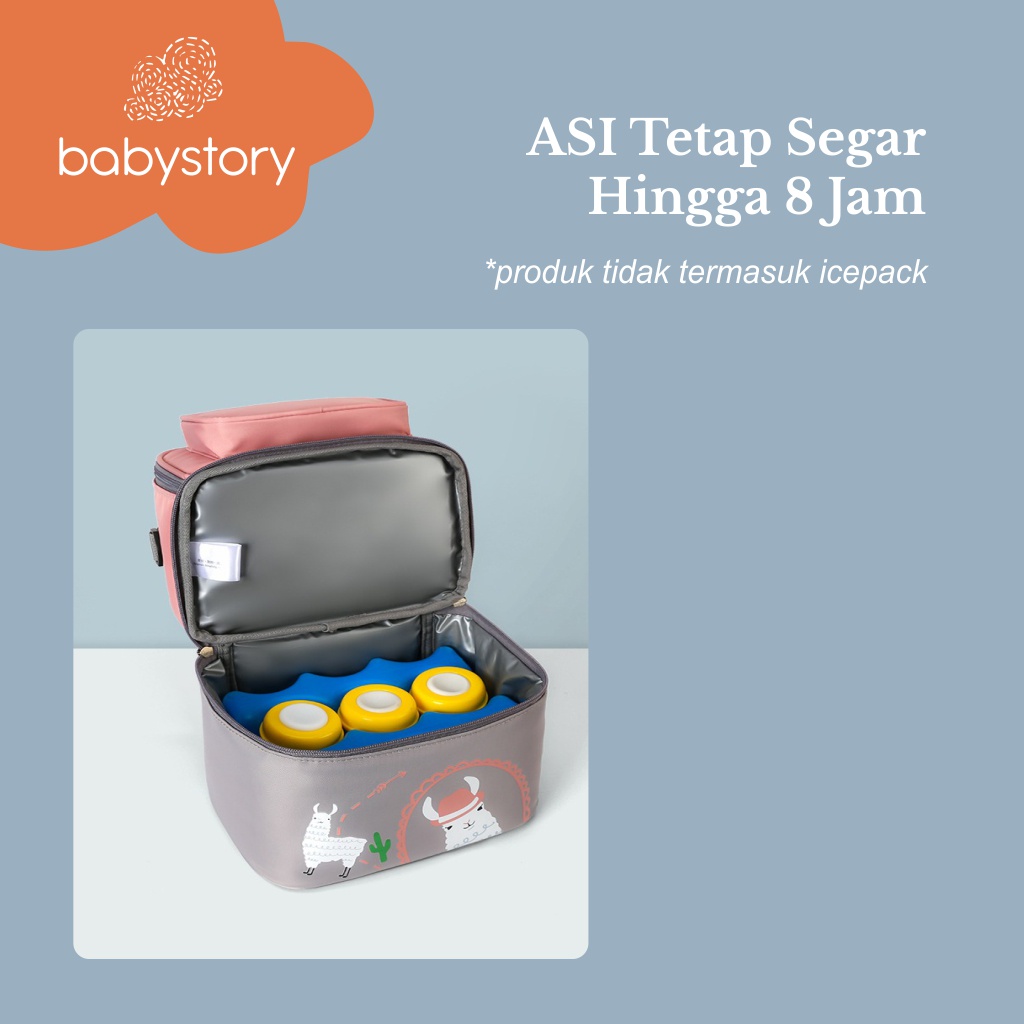 Tas asi cooler bag asi tas penyimpanan asi diaper bag sling cooler bag