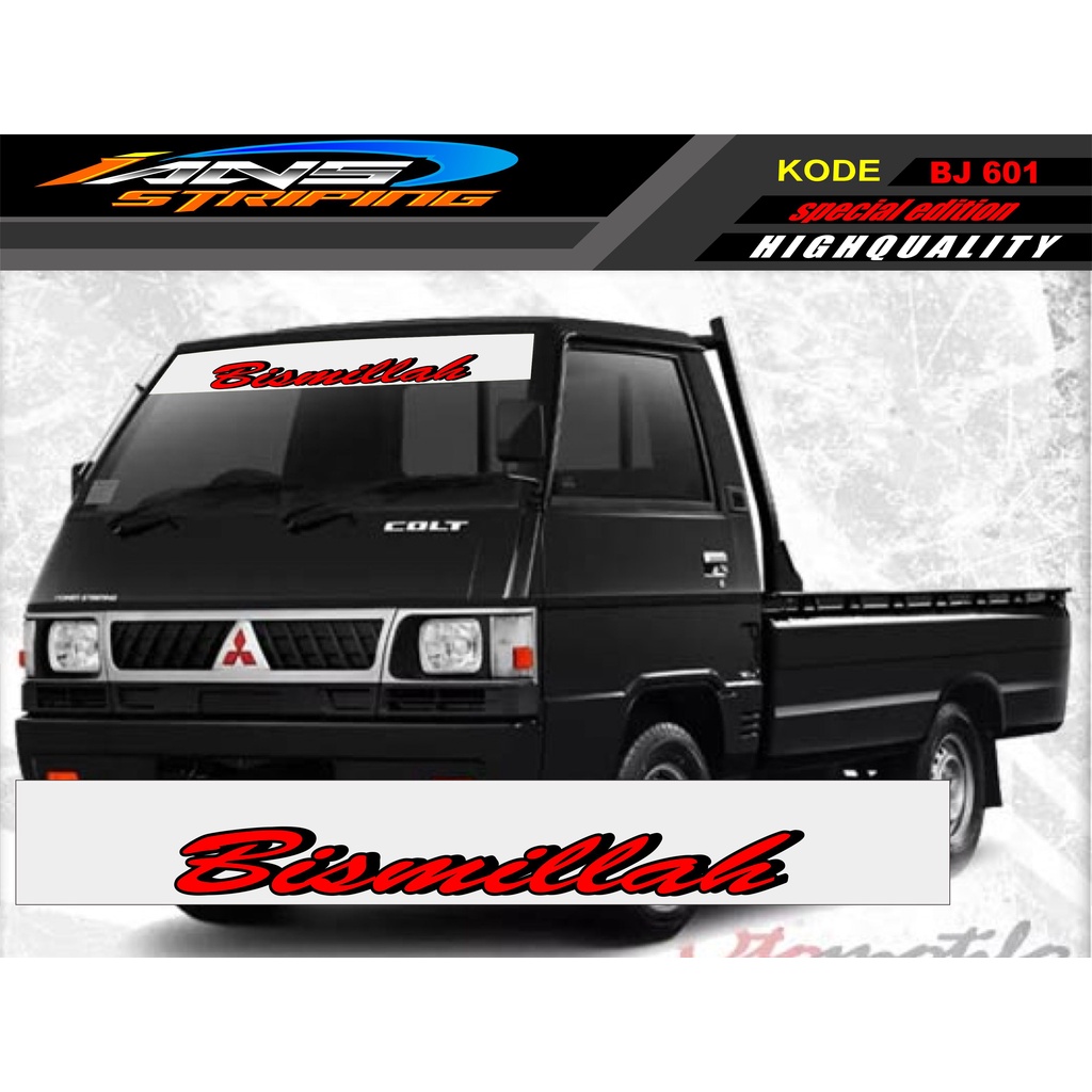 STIKER KACA DEPAN MOBIL L300 / GRANDMAX / PICK UP / CARRY / STIKER KACA DEPAN MOBIL PICK UP / DECAL STIKER PICK UP BJ601