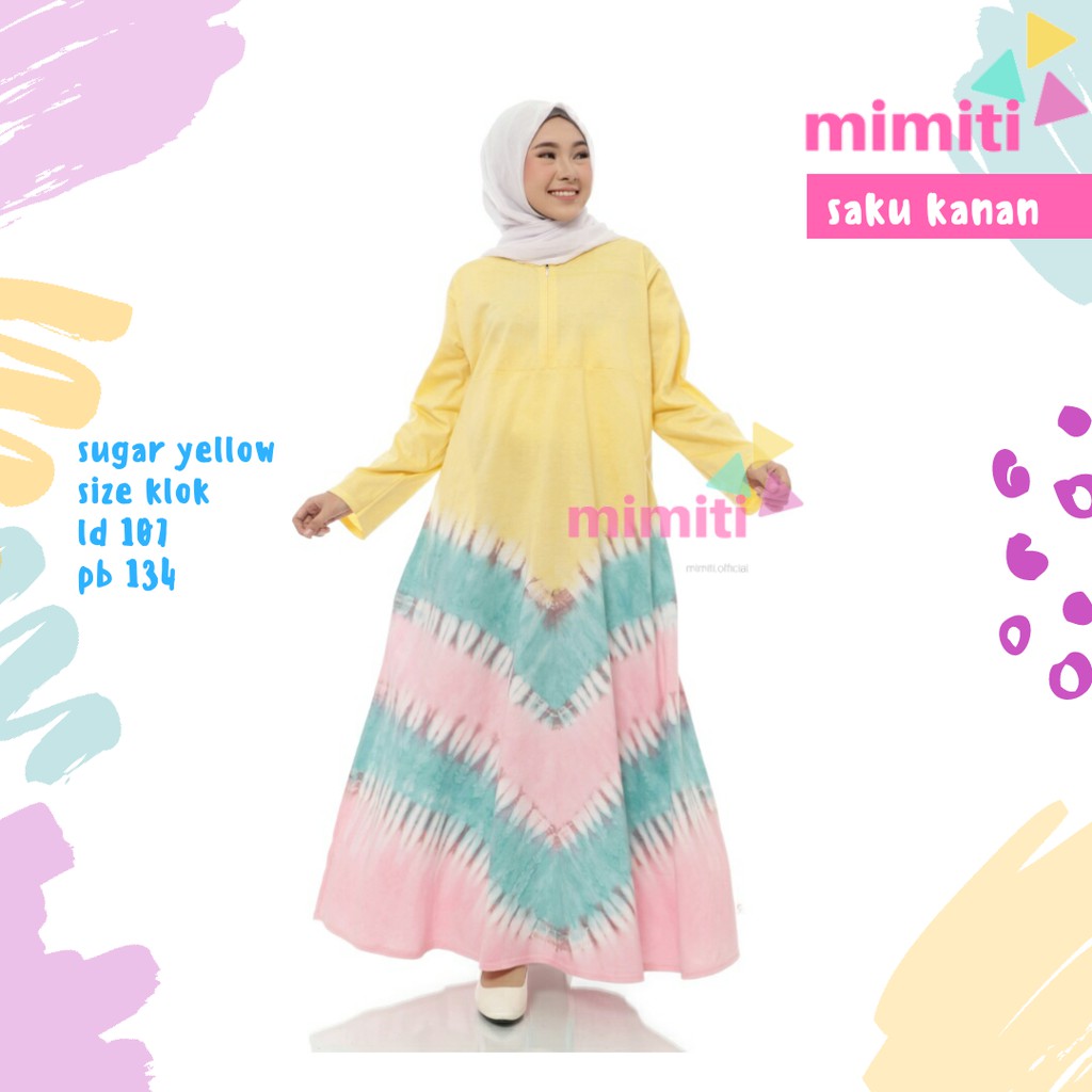 MIMITI SERIES Gamis Baju Wanita Muslim Homey Dress Home dress Syar'i Dres Terbaru Kaos Rumah Sugar 1