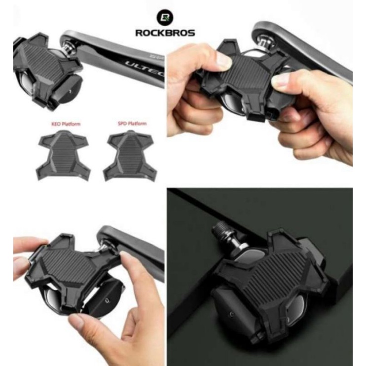 Rockbros Cover Pedal Cleat Look Keo Tutup Alas Pedal Cleat Adapter Pedal Cleat KEO Look System Roadbike