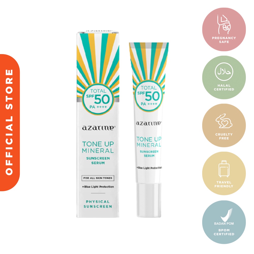 	 MSBB - Azarine Tone Up Mineral Sunscreen Serum SPF50 PA++++ 27ml	