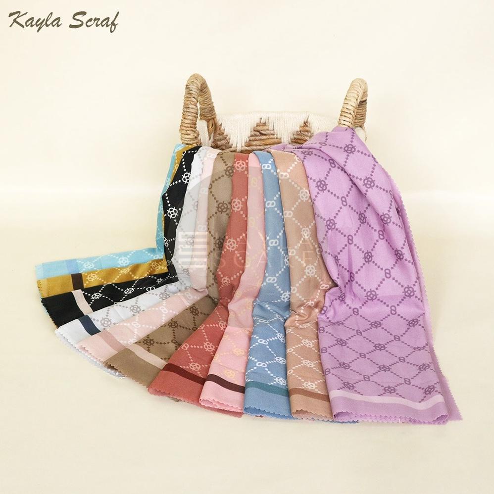 Voal Motif Premium / Hijab Segi Empat Voal Motif Premium Lasercut / Jilbab Voal Motif Premium Laser 