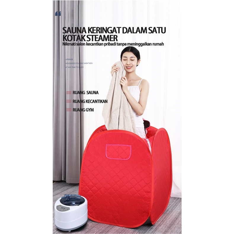 Benbo Dobel Sauna Steam Portable PortablePelangsing Tubuh Alat Sauna Room Kecantikan