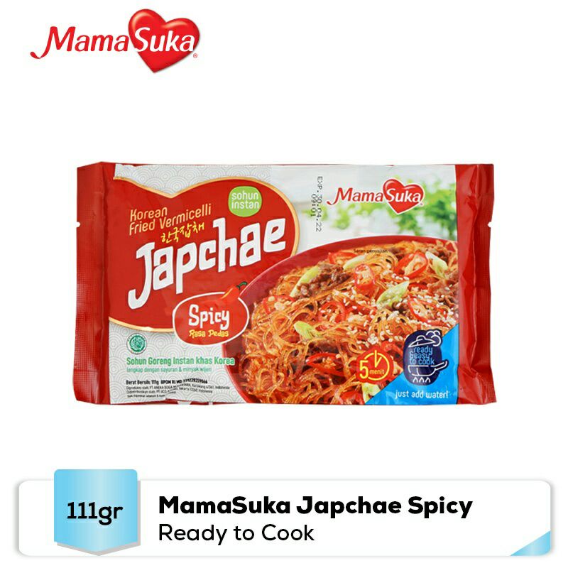 

MAMASUKA japhae Korean fried vermicelli | sohun instan | 111gr .