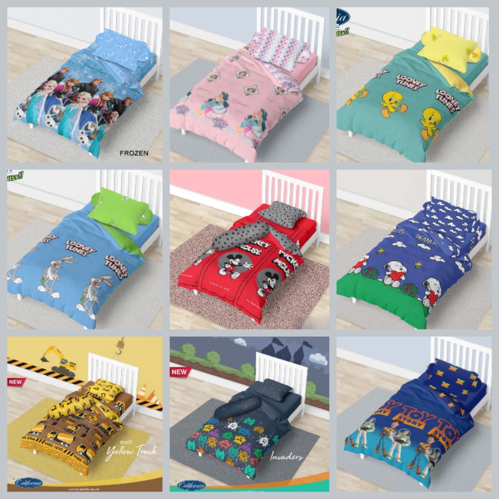 Sprei Ukuran Single 100x200 California