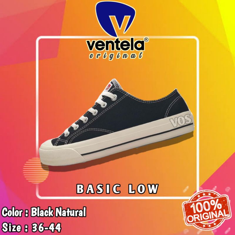 VENTELA BASIC LOW BLACK NATURAL ORIGINAL
