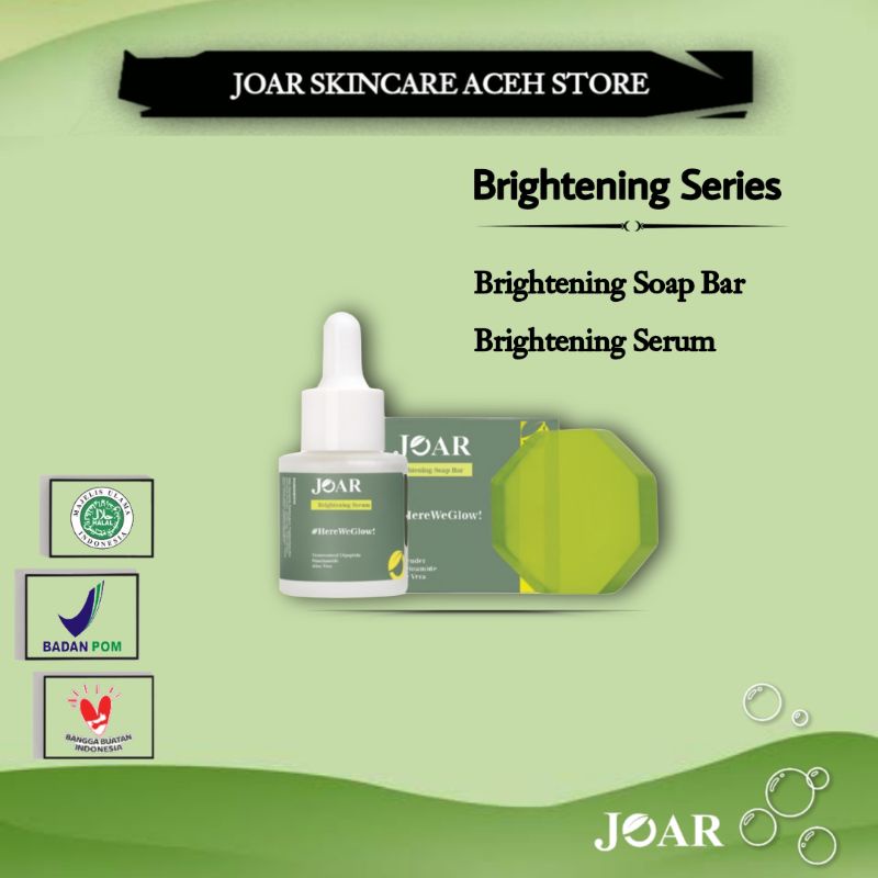 JOAR SKINCARE - PAKET HEMAT PENCERAH WAJAH (Sabun + Serum)