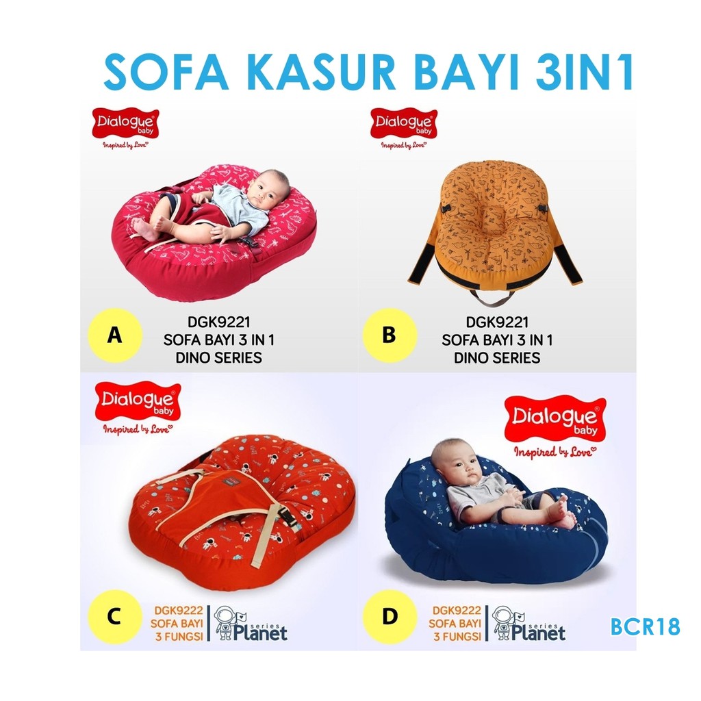 BCR18 KASUR DIALOGUE SOFA BAYI 3IN1 DGK92221 / dgk9222