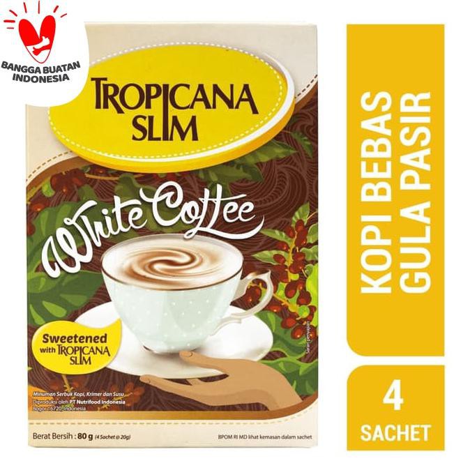 

DISKON Tropicana Slim White Coffee (4 Sachet) - Sugar FREE KP192