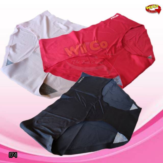 K174 - (Harga Per 1 Potong) CELANA DALAM WANITA PAKAIAN WANITA PAKAIAN DALAM SEAMLESS VAYA FREE SIZE MULTYCOLLOR