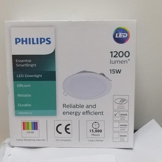 Jual New Arrival Philips LED Downlight DN020B 15 Watt 6 Inch ...