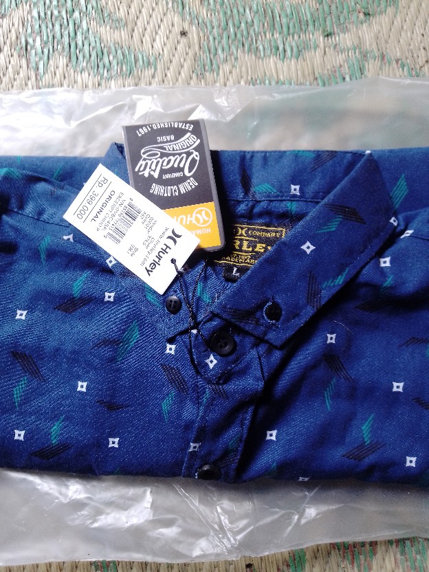 Bisa Pilih Motif Grosir Murah Kemeja Pria Motif Pantai Baju Disto Surfing Motif Daun