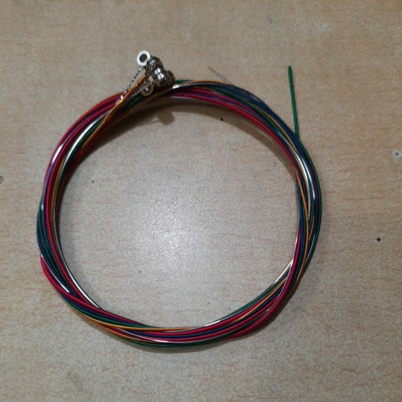 satu set senar gitar unpacking akustik 010 import