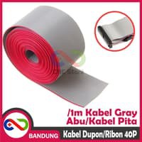 KABEL GRAY ABU 1M FLAT PITA RIBON DUPONT IDC 40P 40 PIN IDC ASP ISP