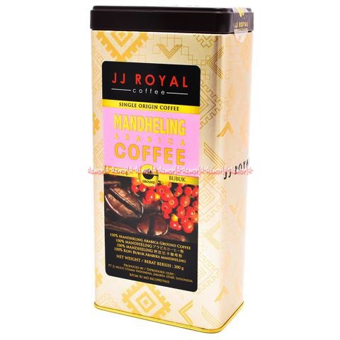 JJ Royal Mandheling Ground Coffe 200g Kopi Bubuk Murni Kemasan Kaleng Jjroyal Sumatera Mandaheling Mandeling