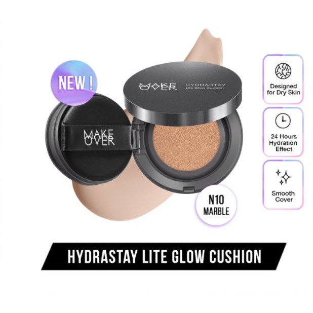 ☘️Yuri Kosmetik☘️ MAKE OVER Hydrastay Lite Cushion