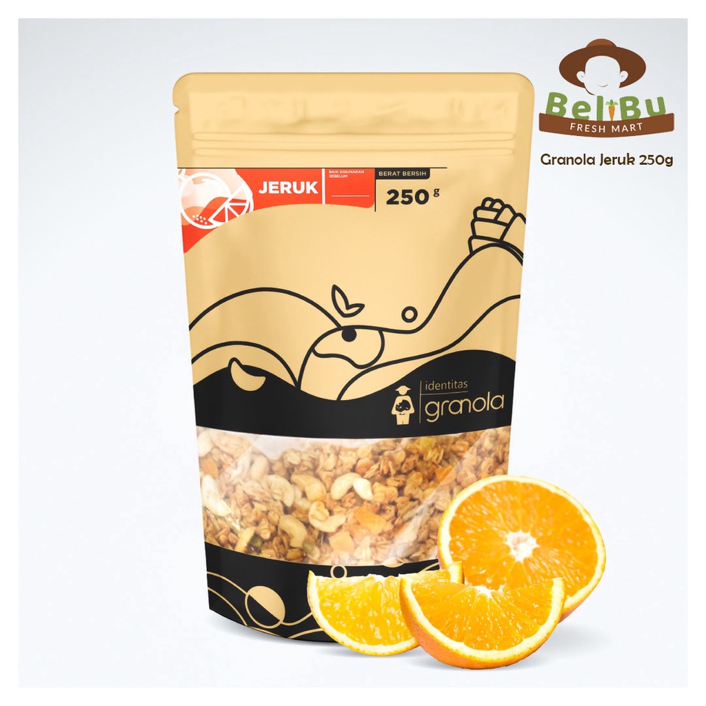 

Granola rasa jeruk 250 g Belibu Fresh Mart