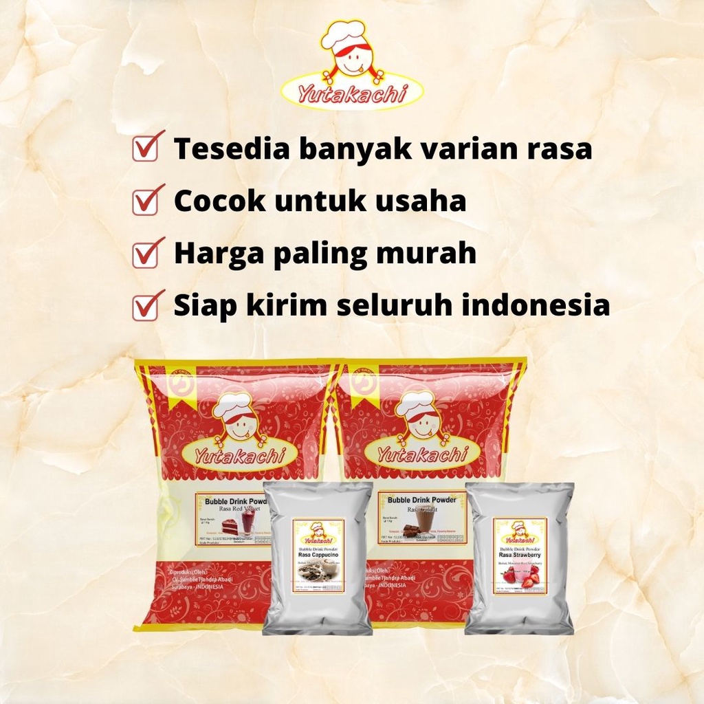 Bubuk Minuman Rasa Mangga 1 kg EkoChan / Serbuk Minuman Instan Buah Mangga Aneka Rasa 1Kg / Powder Drink Milkshake / Pusat bumbu