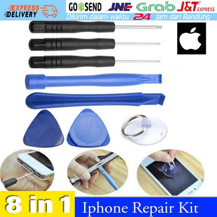 Pembuka LCD hp 8in1 tool OBENG SET IPHONE DAN ANDROID Alat Service Obeng Set Alat Servis