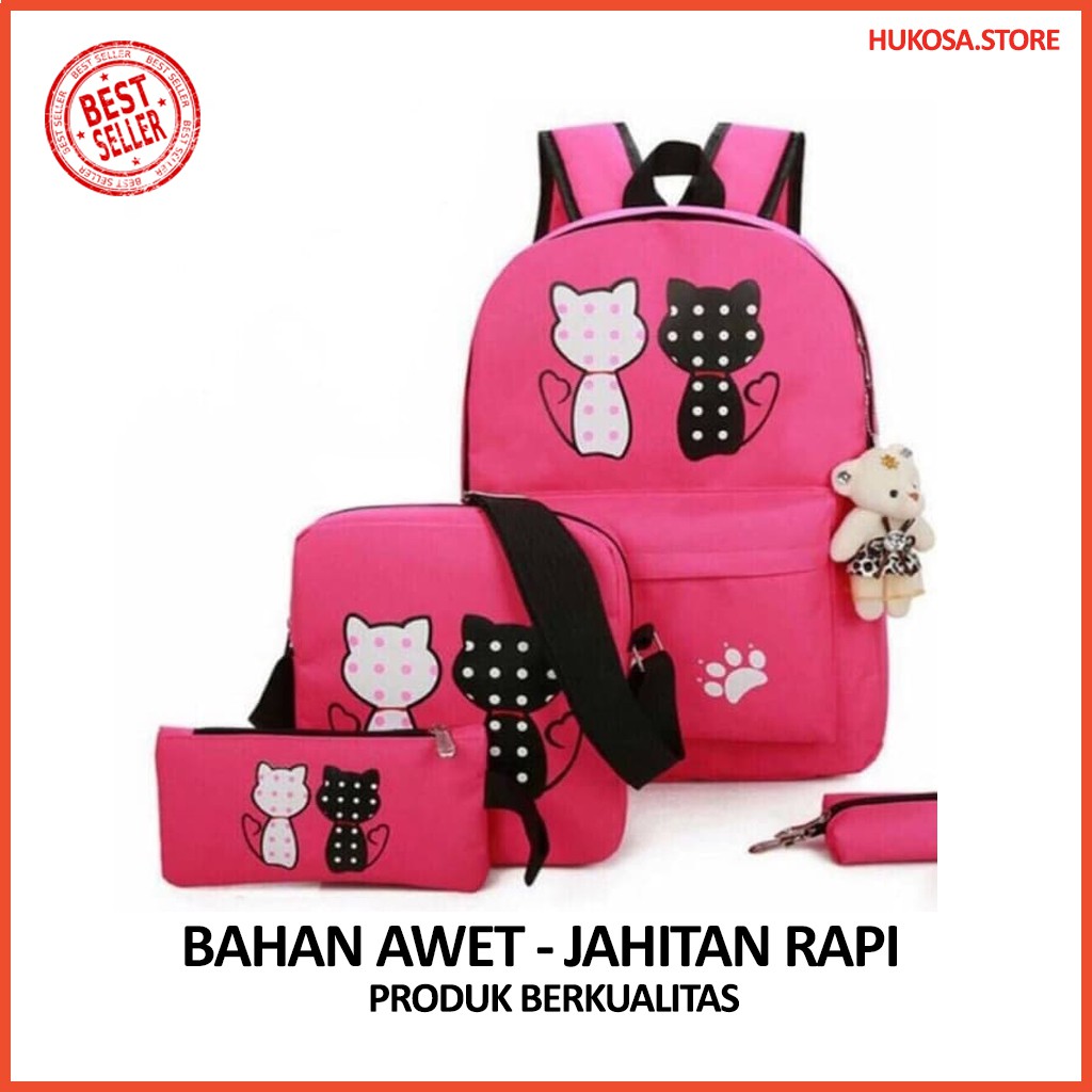 TAS SEKOLAH ANAK PEREMPUAN RANSEL GROSIR PAKET B5T7 WANITA MURAH LAKI