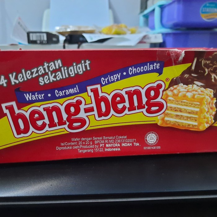

504Omekho Wafer Beng Beng Chocolate Isi 20 Pcs / Bengbeng Chocolate 20 X 20 Gram Jy60Jhh