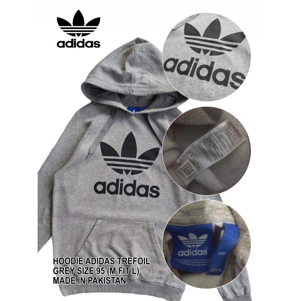 HOODIE ADIDAS TREFOIL - GREY