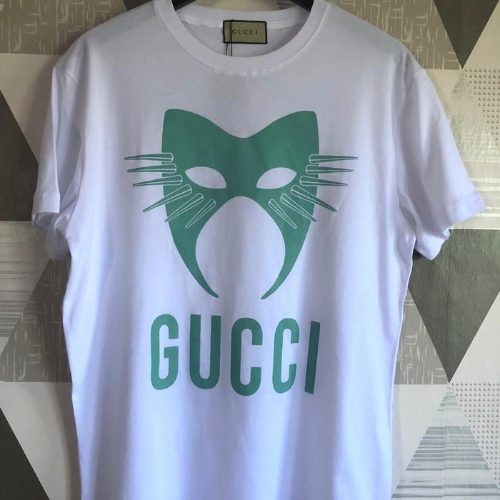 T-SHIRT GUCCI MASK WHITE 2020 PREMIUM KAOS PRIA GUCCI KAOS WANITA GUCCI