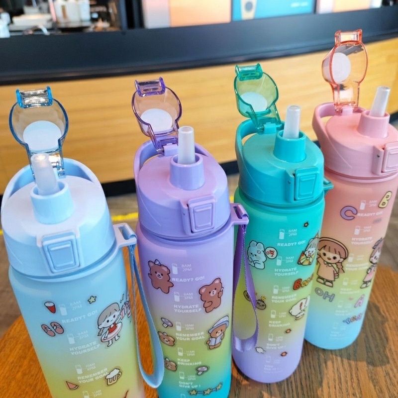 BOTOL MINUM ANAK SEKOLAH 1.1L GRADASI FREE STIKER