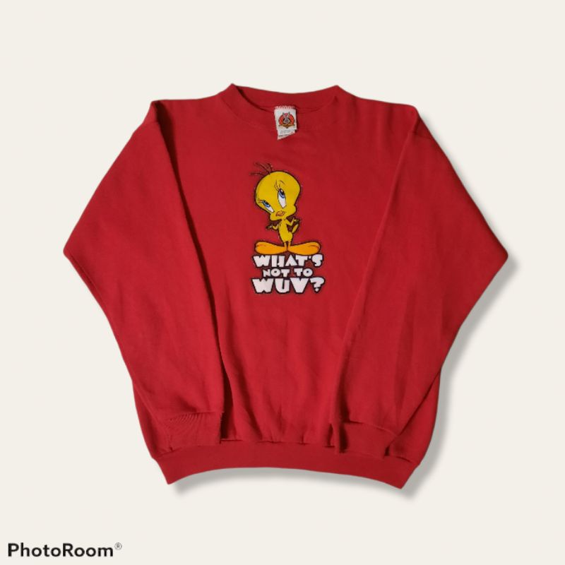 Sweatshirt Vintage 90s Looney Tunes Copyright 1997 Warner Bros Second Original