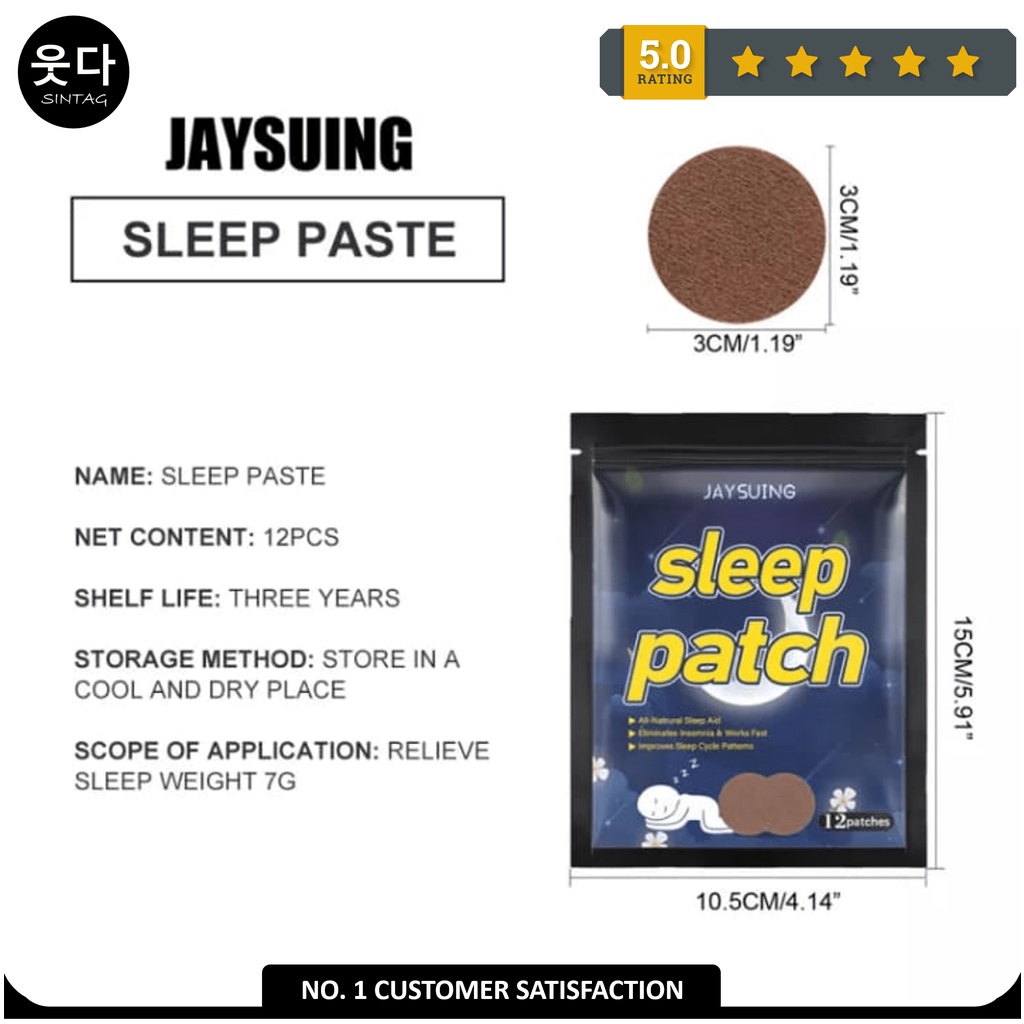 Sleep Patch Bantu Tidur Pulas Atasi Insomnia 12 Patch