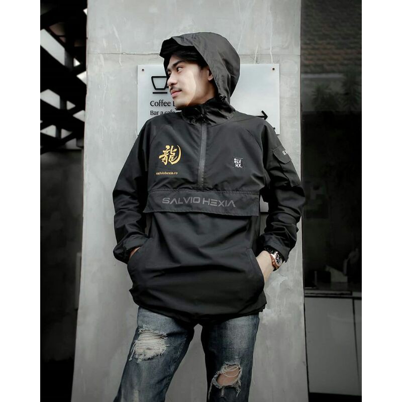Jaker Cougle Dark Jaket Parasut Jaket Pria Jaket Outdoor Jaket Salviohexia Slvhx
