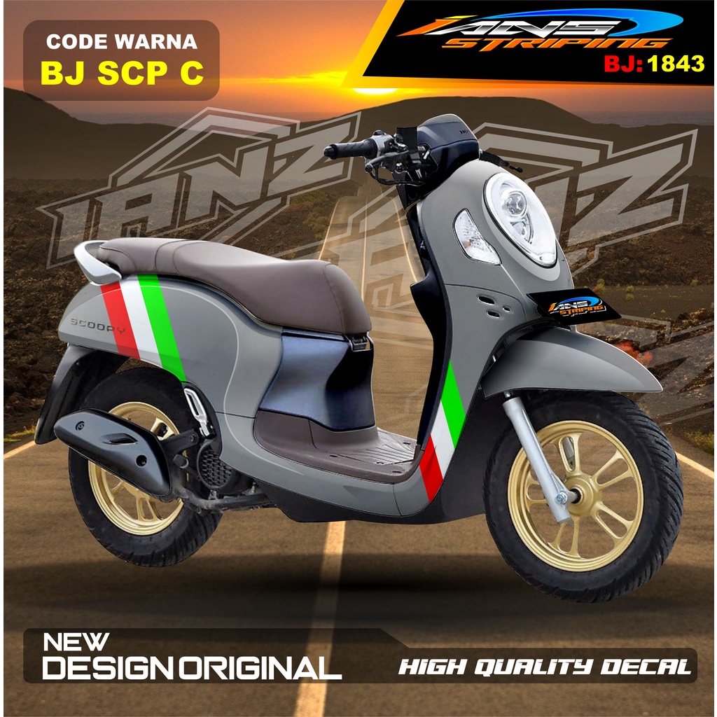 STIKER SCOOPY FULL BODY / STIKER SCOOPY FULL BODY / STIKER MOTOR SCOOPY NEW DESAIN / STIKER MOTOR TERBARU