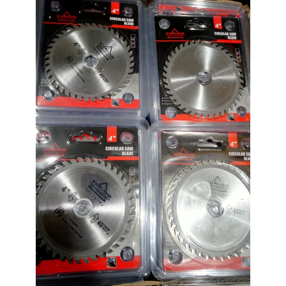 PROMO!!YUKIDO Mata Pisau Potong Kayu 4&quot; x 40 T / Wood Circular Saw Blade