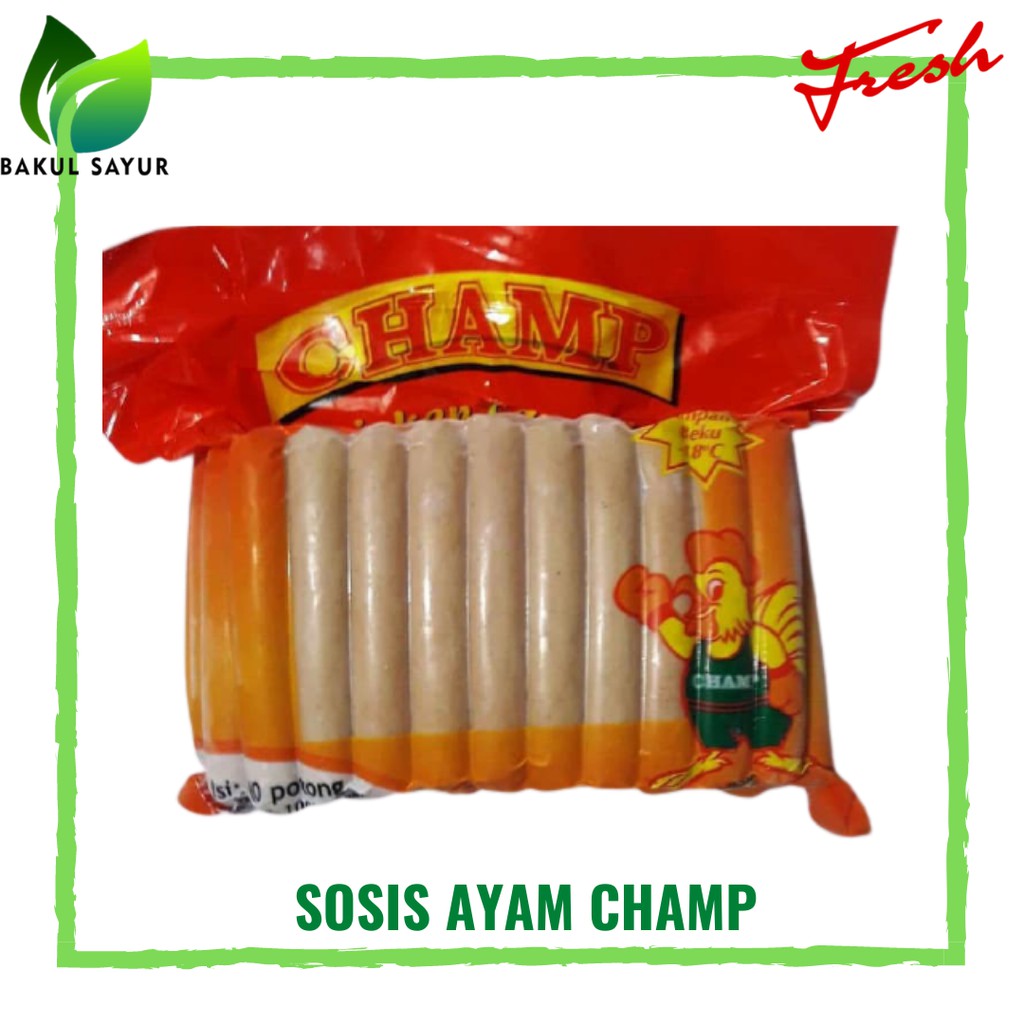 

SOSIS AYAM CHAMP 375 GRAM - SAYUR SEGAR JAKARTA TIMUR