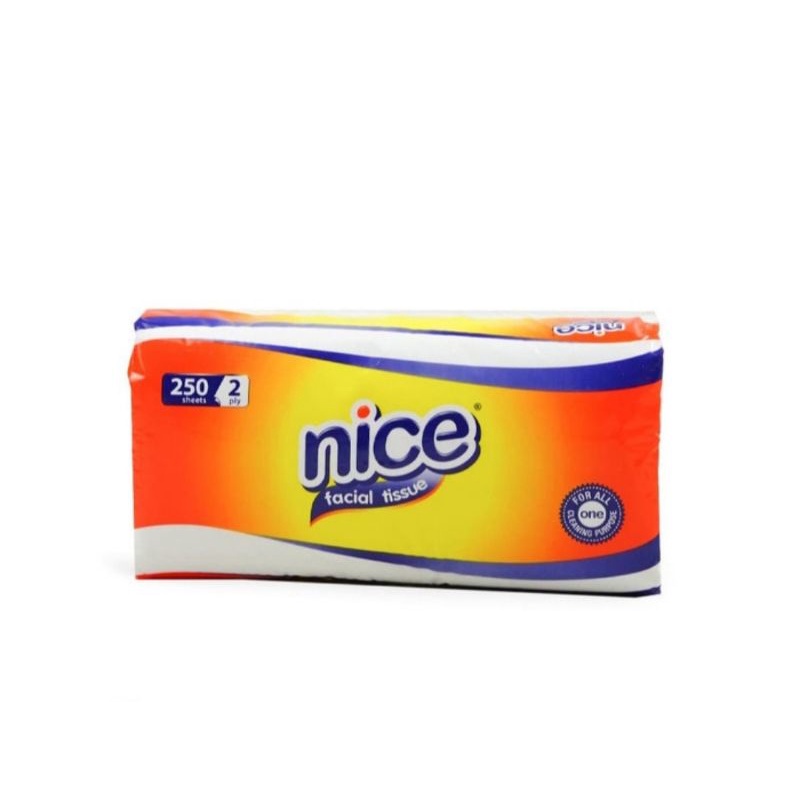 NICE FACIAL TISSUE 250 SHEETS 2 PLY SOFT PACK - TISU WAJAH 2PLY 250 LEMBAR-1
