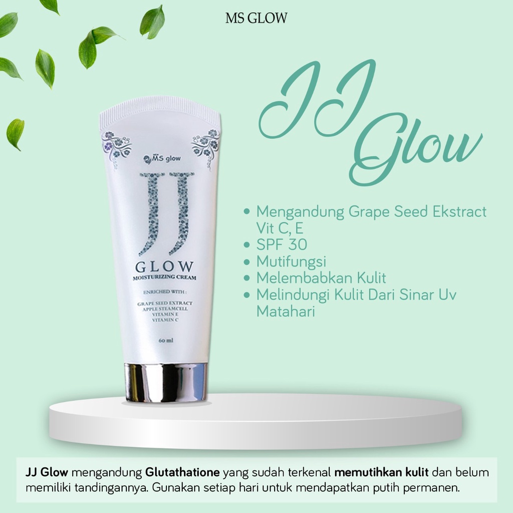 MS GLOW SUN BLOK  SUNSCREEN JJ GLOW ORIGINAL 100% SUNSCREEN SPF 30 MS GLOW ORIGINAL NO WHITECAST GLOWING CERAH SEKETIKA