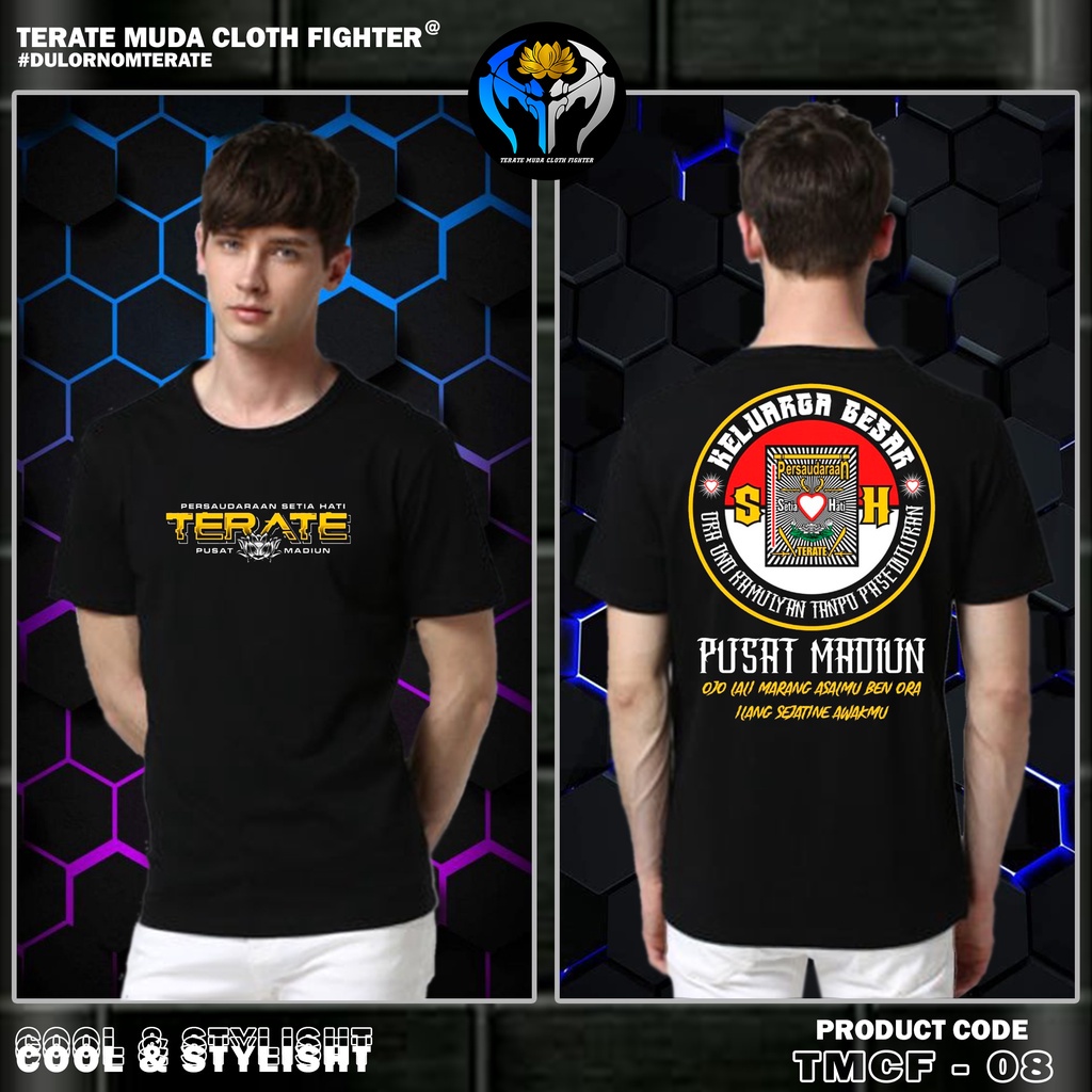 KAOS DISTRO PSHT - KELUARGA BESAR PSHT PUSAT MADIUN (BISA COD) KODE TMCF - 08  TERATE MUDA CLOTH FIG