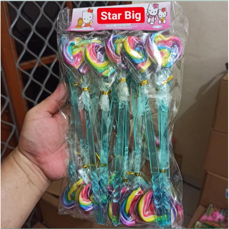 

Permen Lolipop Candy King Warna Warni Bentuk Love Tuding Bisa Buat Tunjukan Baca