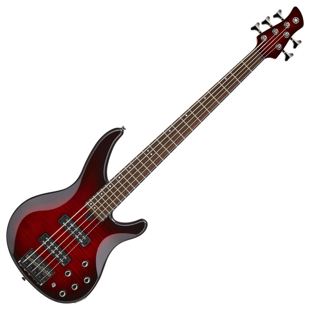 Yamaha TRBX605FM 5 String Bass - Dark Red Burst