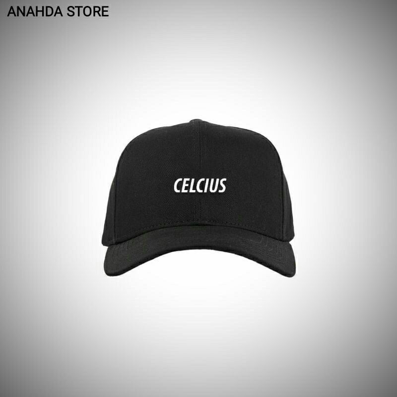 Celcius Topi Hitam Netral T3319C Ready Stock