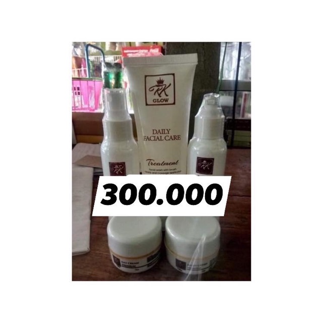 Paket perawatan wajah Rk glow series + rk treatment/kosmetik viral/anj/asli original bpom/kosmetik