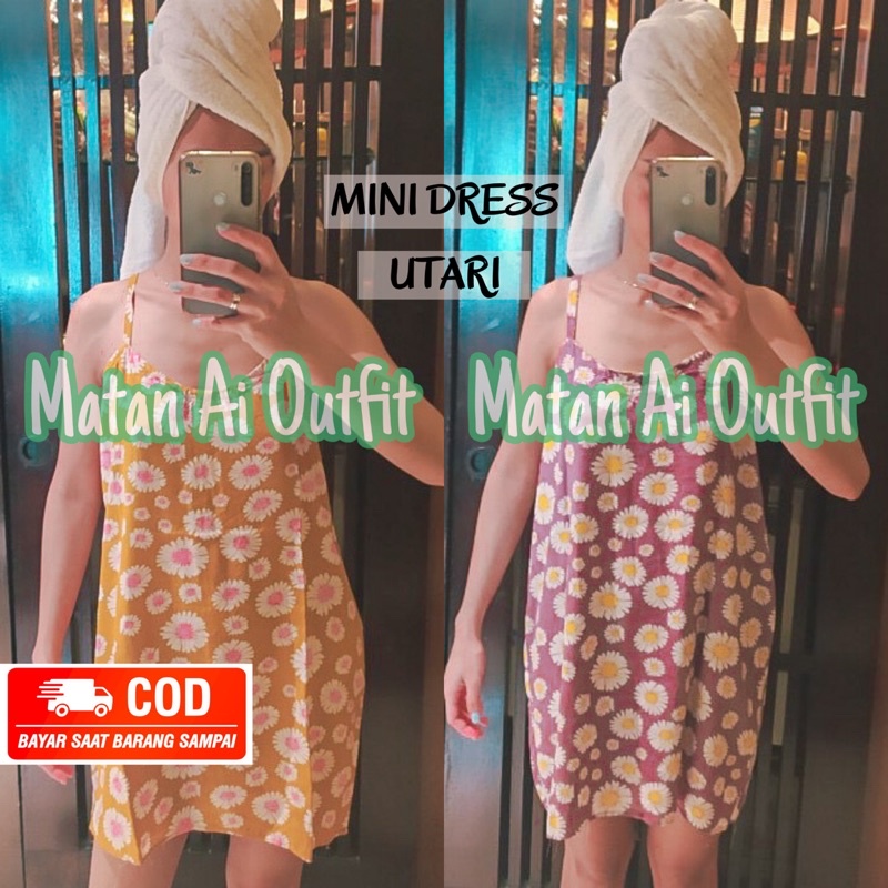 MINI DRESS DASTER NARINI PANTAI PENDEK SEKSI SEXY WANITA TANPA LENGAN  UTARI GROSIR BAJU BALI