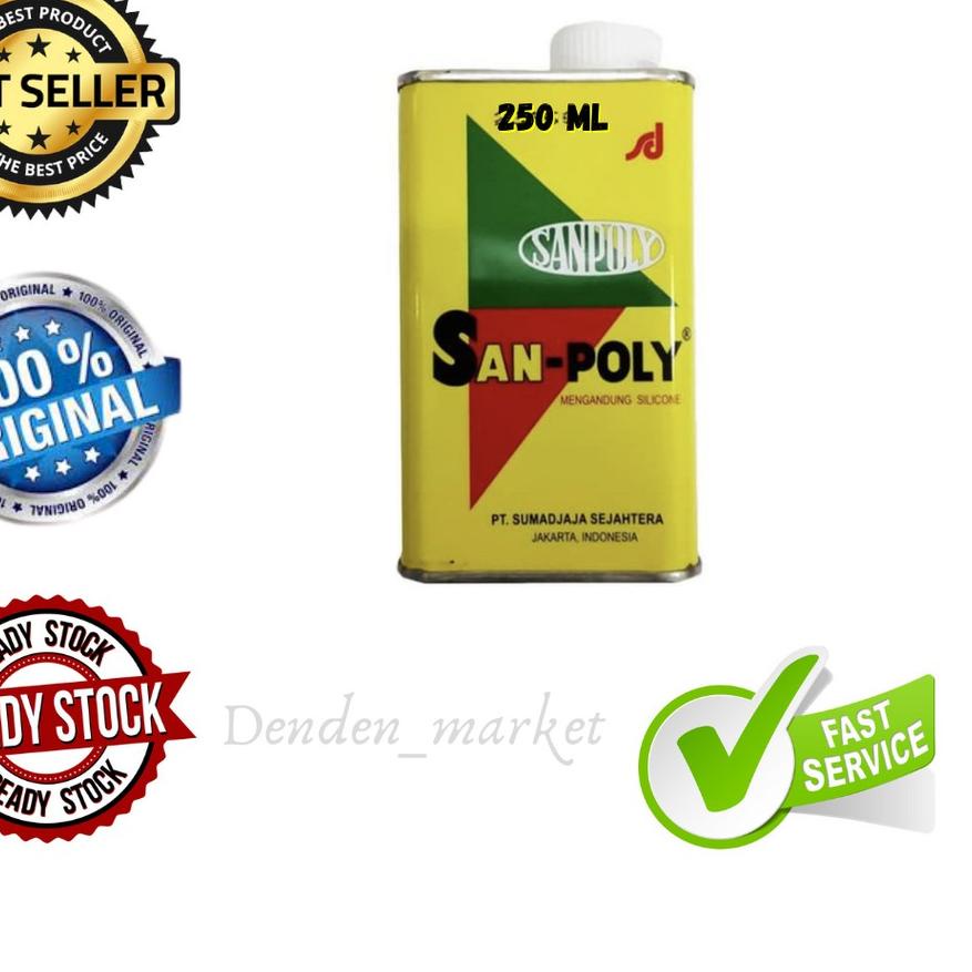 ☃ SANPOLY / SAN POLY / SANPOLI POLISH 250 ml /Pengkilat Cat Motor Mobil Sanpoly 250cc ✺