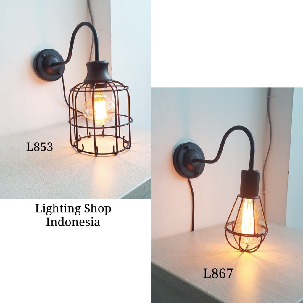 L772 lampu  dinding vintage hias  indoor  retro dekorasi kafe 